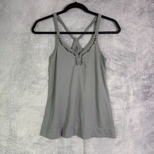 vintage y2k Aerie Womens XS Gray Embellished Tank Top Bella Swan Elena Gilbert